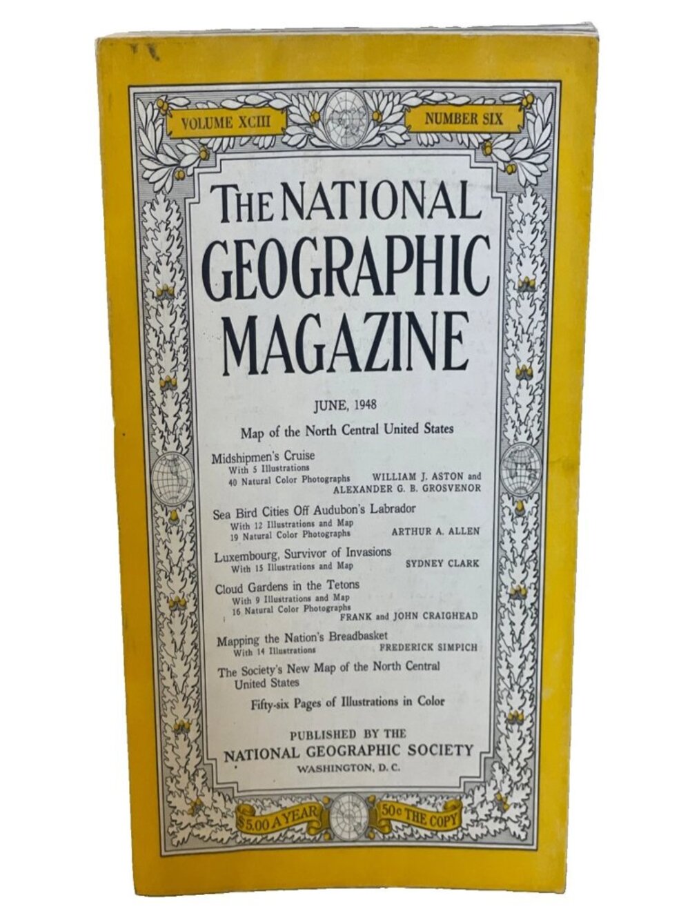 NAT GEO June 1948 National Geographic Magazine Vol 93 No 6 Vintage NO MAP